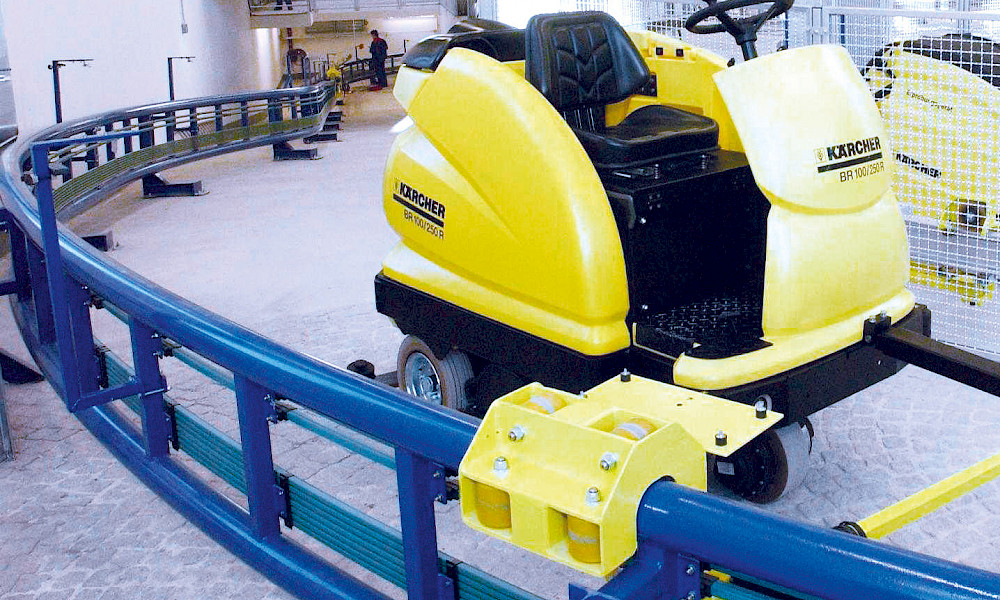 Teststrecke Kehrmaschinen