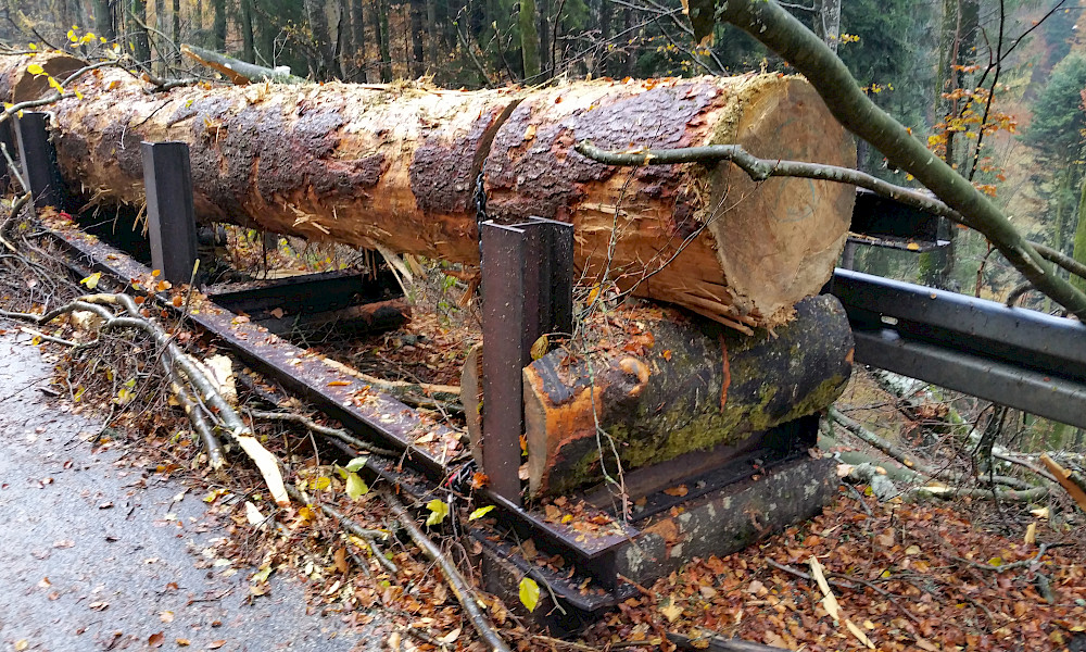 Sicherheitssystem für Leitplanken