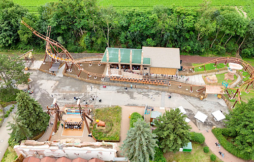 Family Spike Launch Coaster im potts park, Deutschland feierlich eröffnet.
